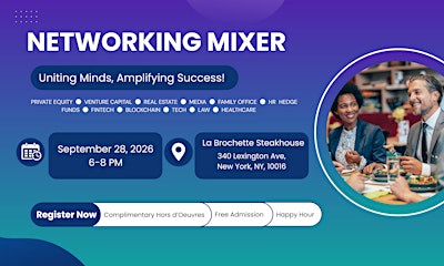 Networking Mixer | Private Equity | Venture Capital | Law | Fintech