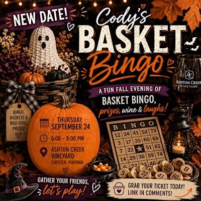 Basket Bingo with Cody at Ashton Creek Vineyard