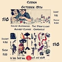 Venue: Chloe Alexander l Audrey Claire l The Stray Lions l Cavehole