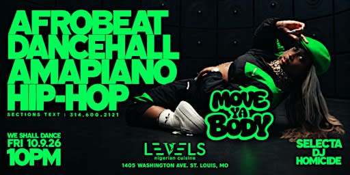 MOVE YA BODY 10.9.26 | AFROBEAT | HIP-HOP | AMAPIANO DANCE PARTY