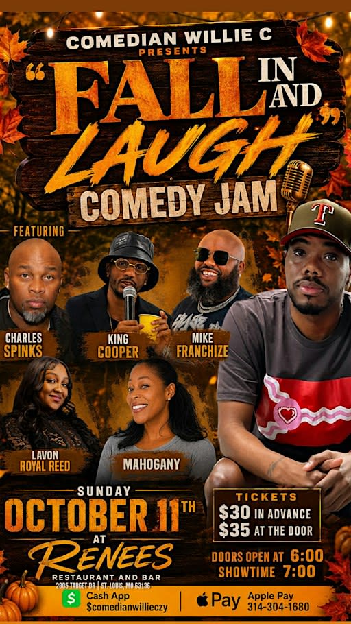 COMEDIAN WILLIE C PRESENTS “FALL IN AND LAUGH” COMEDY JAM