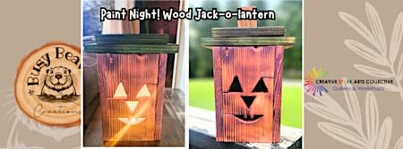 Paint Night!  Wooden Jack-O-Lantern