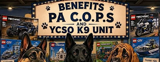 Lego Bingo to Benefit PA C.O.P.S. and YCSO K9 Unit