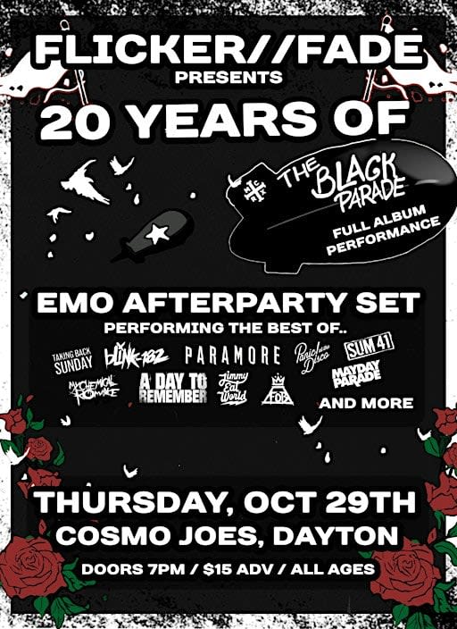 20 Years of The Black Parade - LIVE BAND EMO NIGHT (DAYTON)