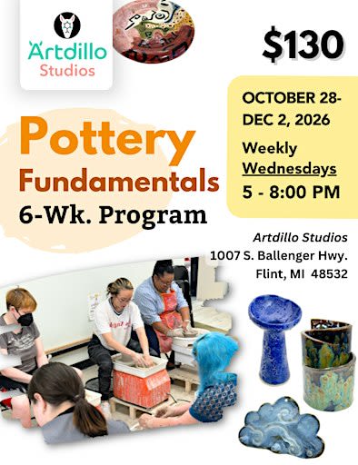 Pottery Fundamentals 6-Week Program (October-December)