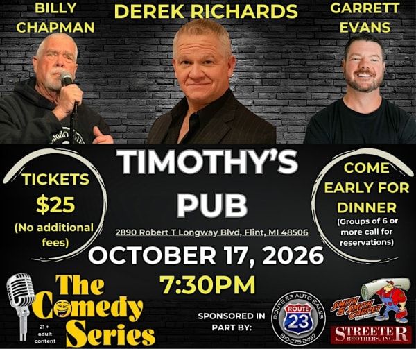 Derek Richards-Stand-Up Comedy Show in Flint, MI