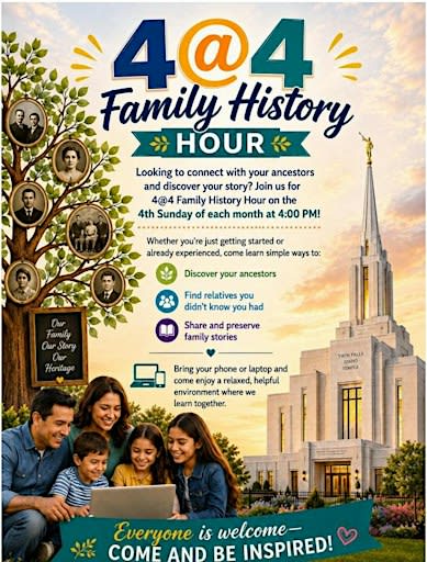 4@4 Family History Hour