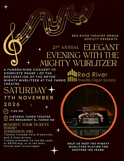 2nd Annual Elegant Evening With the Mighty Wurlitzer