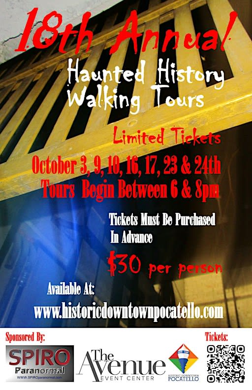 Haunted Tour Fridays  7:00pm
