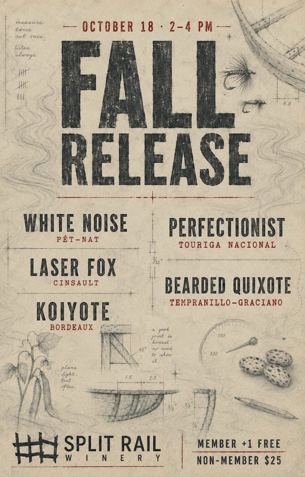 Split Rail Winery | Fall Release