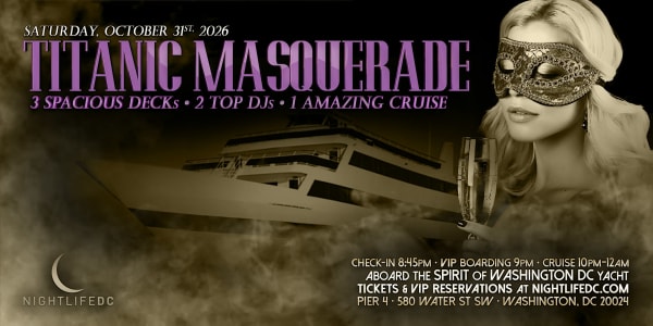 DC Halloween Party Cruise | Titanic Masquerade