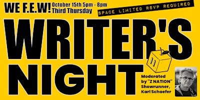 Writer's Night @ The Apple Box! - October
