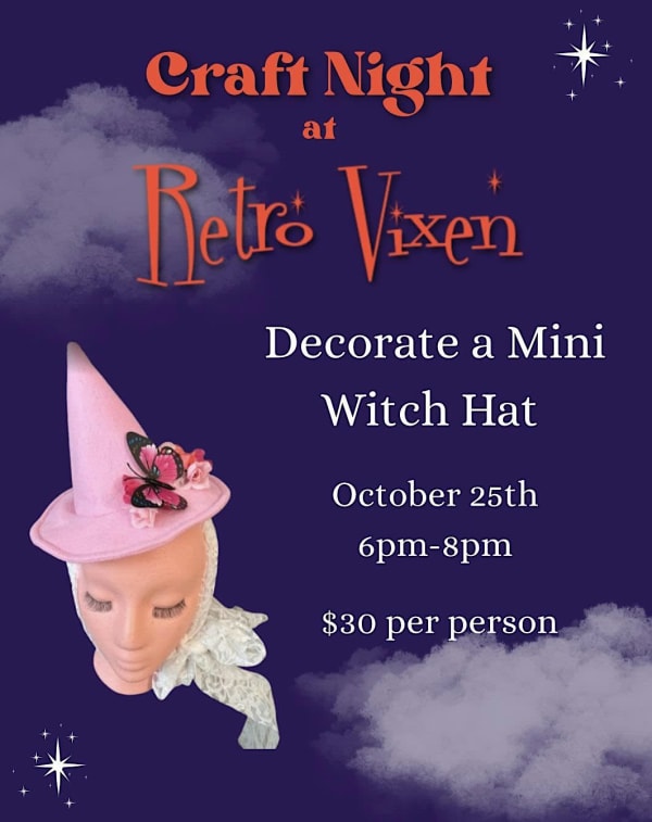 Decorate a Mini Witch Hat!