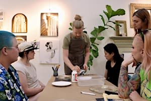 Seth M. Jones Studio Art Workshop - Decoupage Plates
