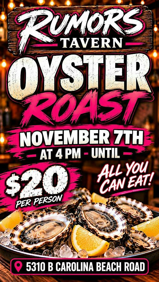 Oyster Roast @ Rumors Tavern