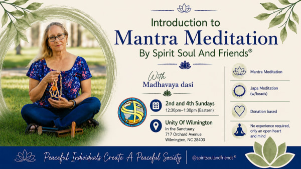 Introduction To Mantra Meditation With Madhavaya dasi