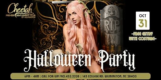 Halloween Party @ Cheetah Wilmington! Saturday, Oct. 31st!