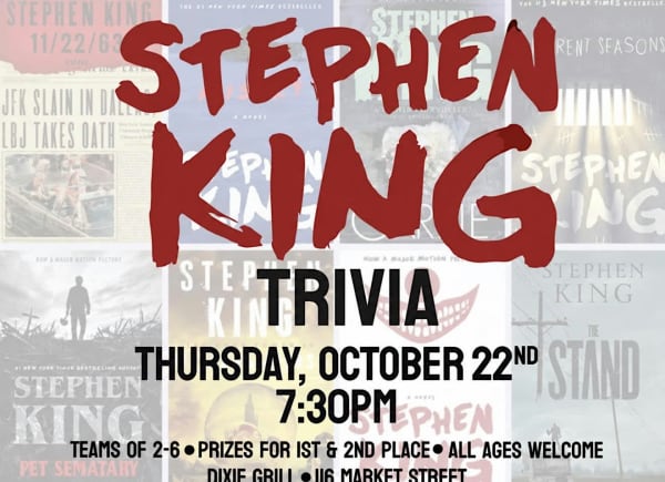 Stephen King Trivia @ Dixie Grill