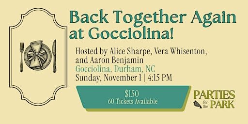 Back Together Again at Gocciolina!