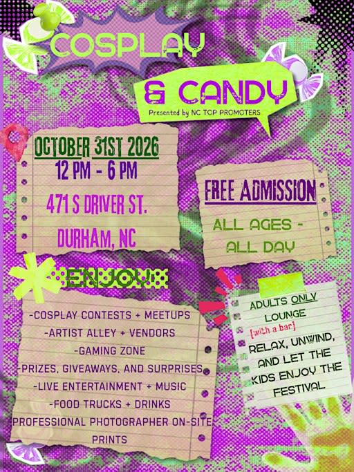 Cosplay & Candy: Free Durham Truck-or-Treat Halloween Festival