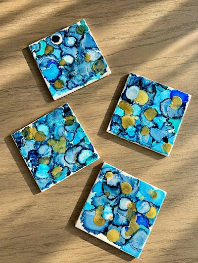 Craft Club at The Glass Jug: Alcohol Ink Coasters