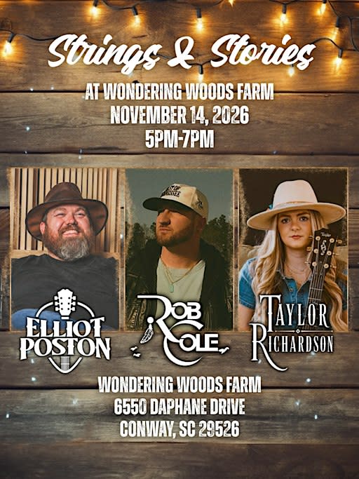 Strings and Stories 2026 with Elliot Poston, Rob Cole & Taylor Richardson