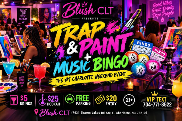 Trap & Paint + Music Bingo