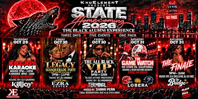 NCSU HOMECOMING 2026 || Official Black Alumni Events || Weekend Lineup!