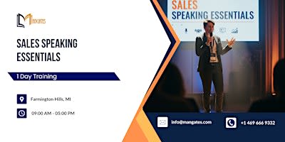Sales Speaking Essentials: 1 Day Training in Farmington Hills, MI