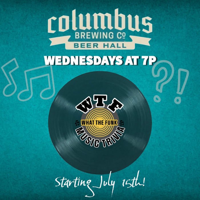 What The Funk Music Trivia at Columbus Brewing Company Beer Hall