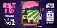 Vineyard View Paint & Sip Event at The Hidden Chapter Bookstore