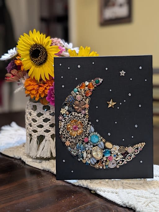 Upcycled Jewel Moon
