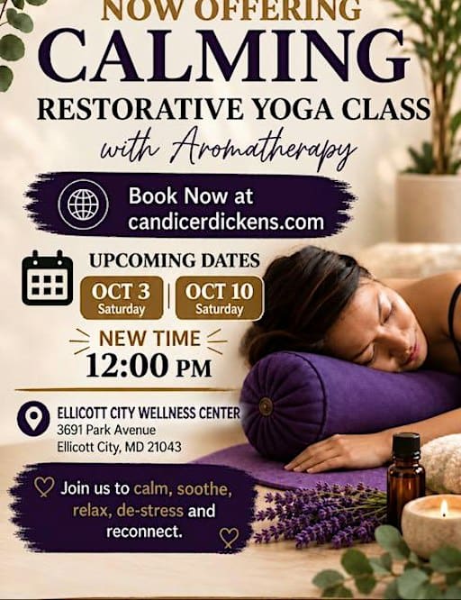 Restorative  Yoga with sound bowls & aromatherapy