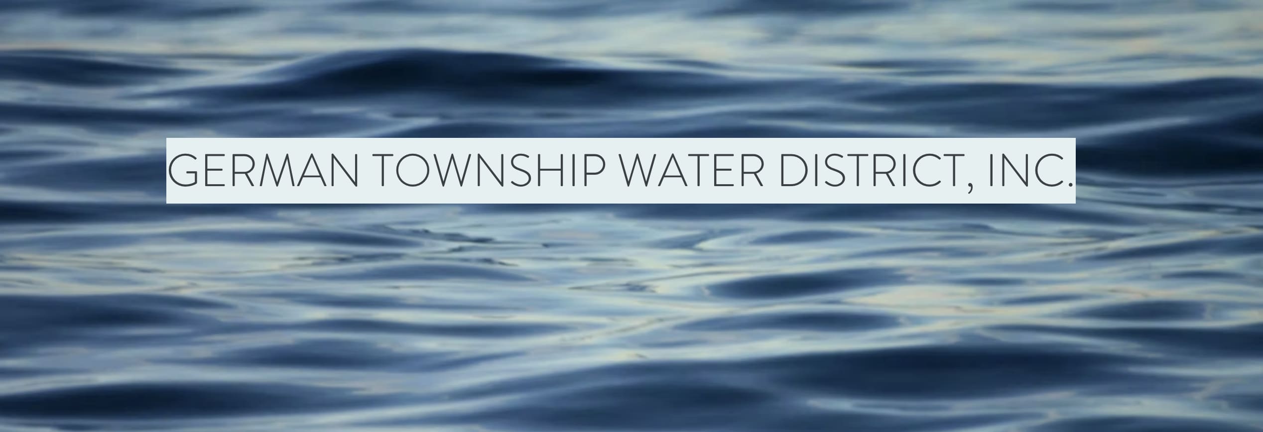 German Township Water District, Inc.