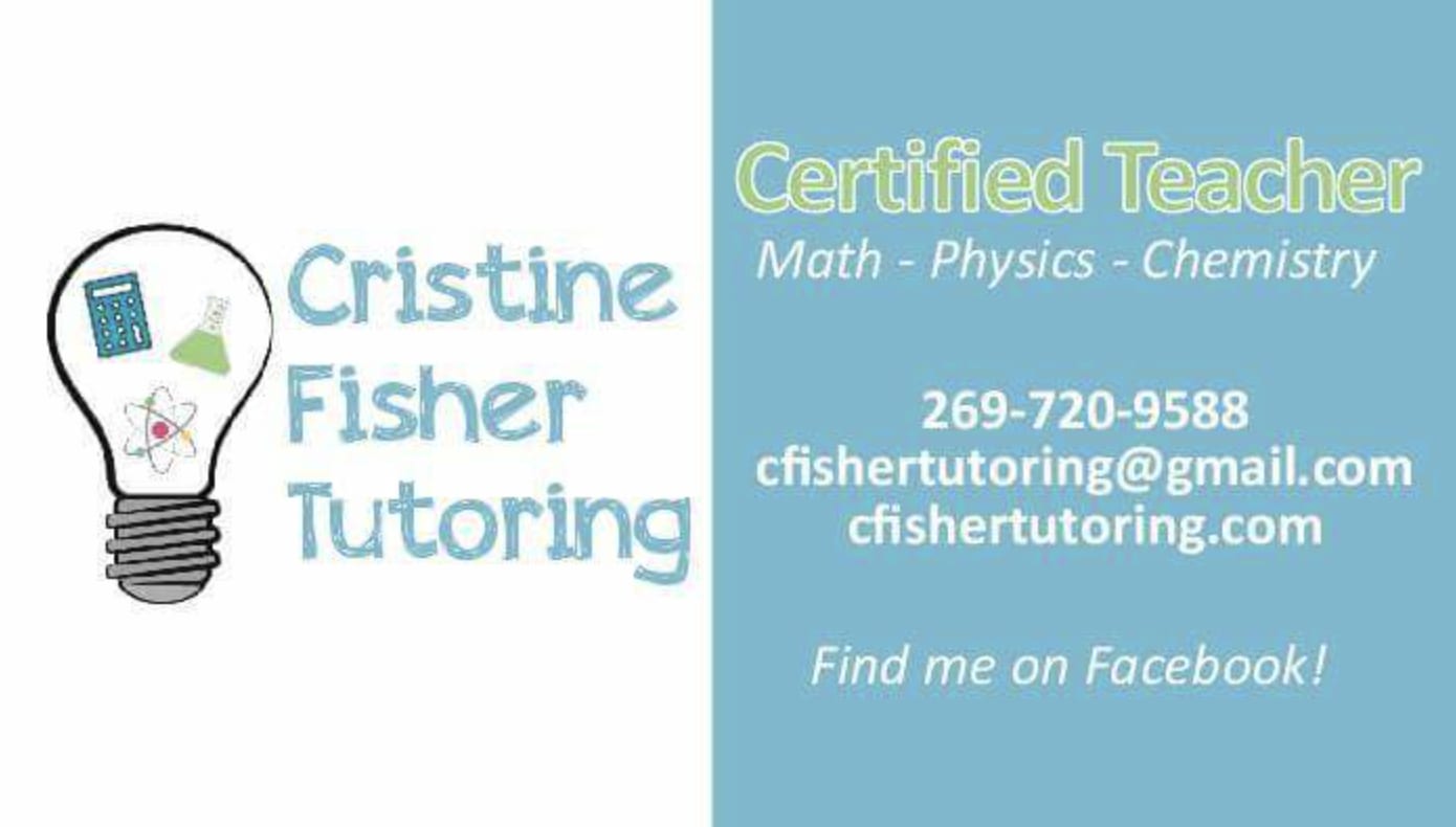 Cristine Fisher Math and Chemistry Tutoring