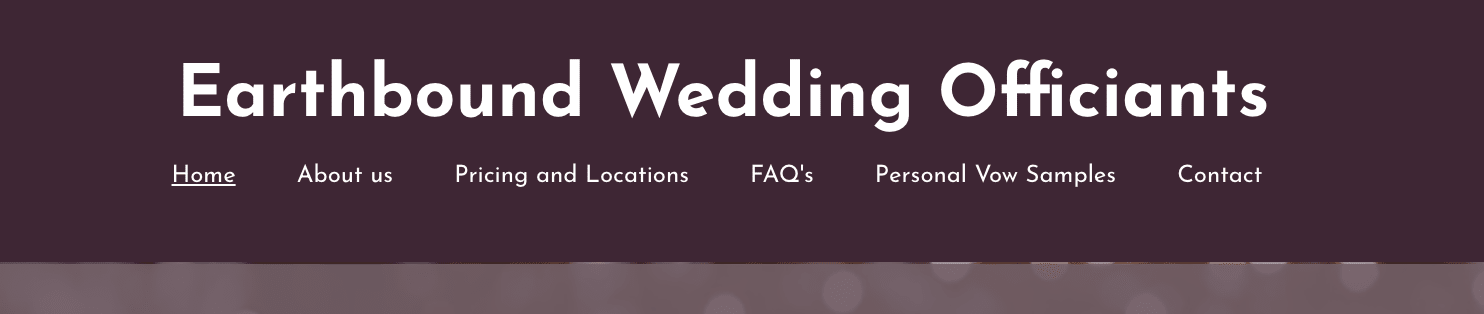 Earthbound Wedding Officiants