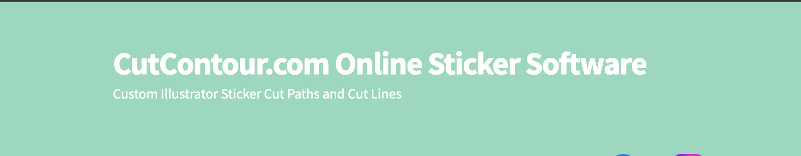 CutContour.com Online Sticker Software
