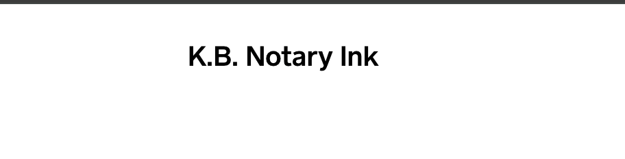  K.B. Notary Ink