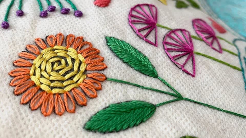 Embroidered Tote Bag