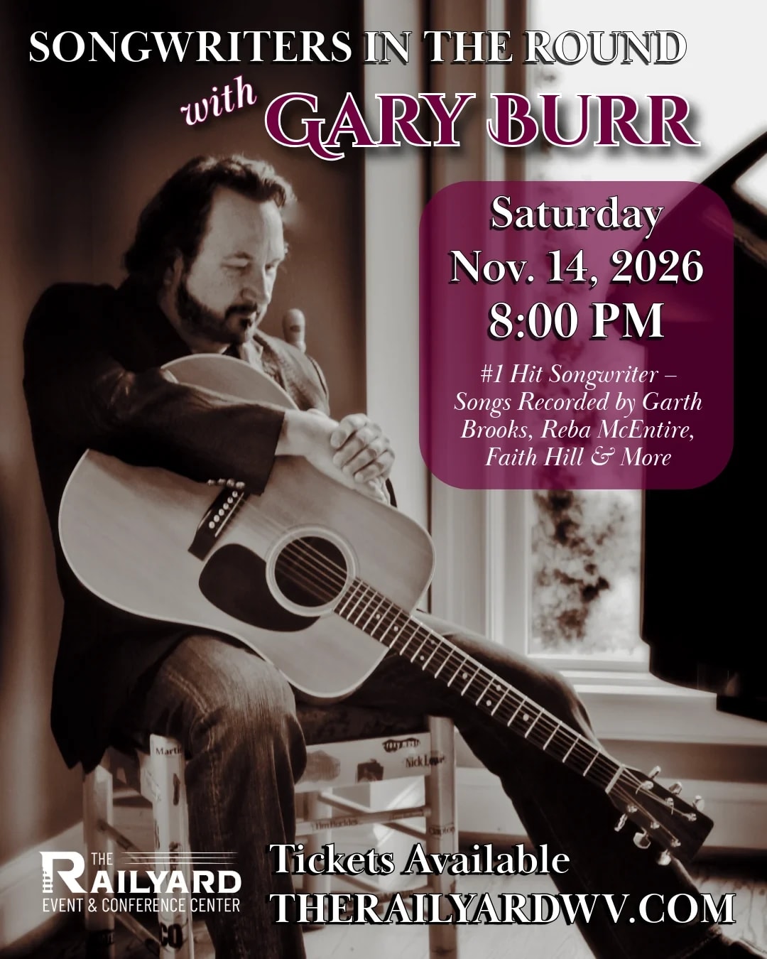 Songwriters in the Round with Gary Burr | Conference Center
