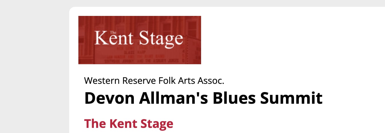 Devon Allman's Blues Summit ft. The Devon Allman Project, Larry McCray & Jimmy Hall