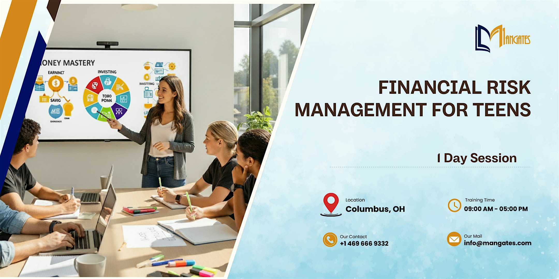 Financial Risk Management for Teens – 1 Day Session in Columbus, OH