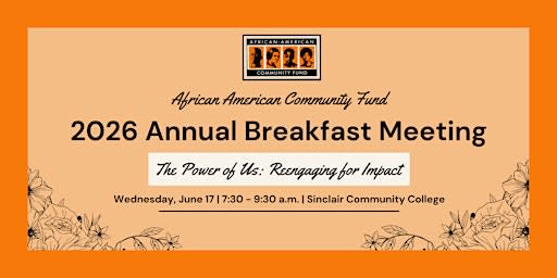 2026 African-American Community Fund Annual Fundraising Breakfast Meeting