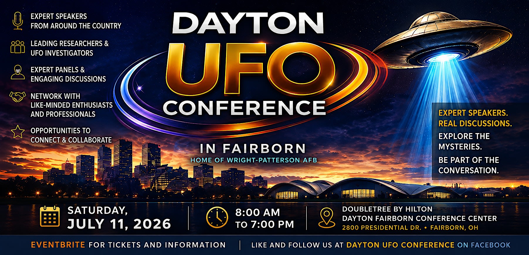 Dayton UFO Conference 2026 | Near Wright-Patterson AFB