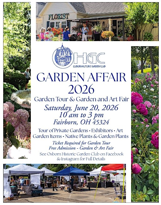 Osborn Historic Garden Club - Garden Tour and Art Fair 2026