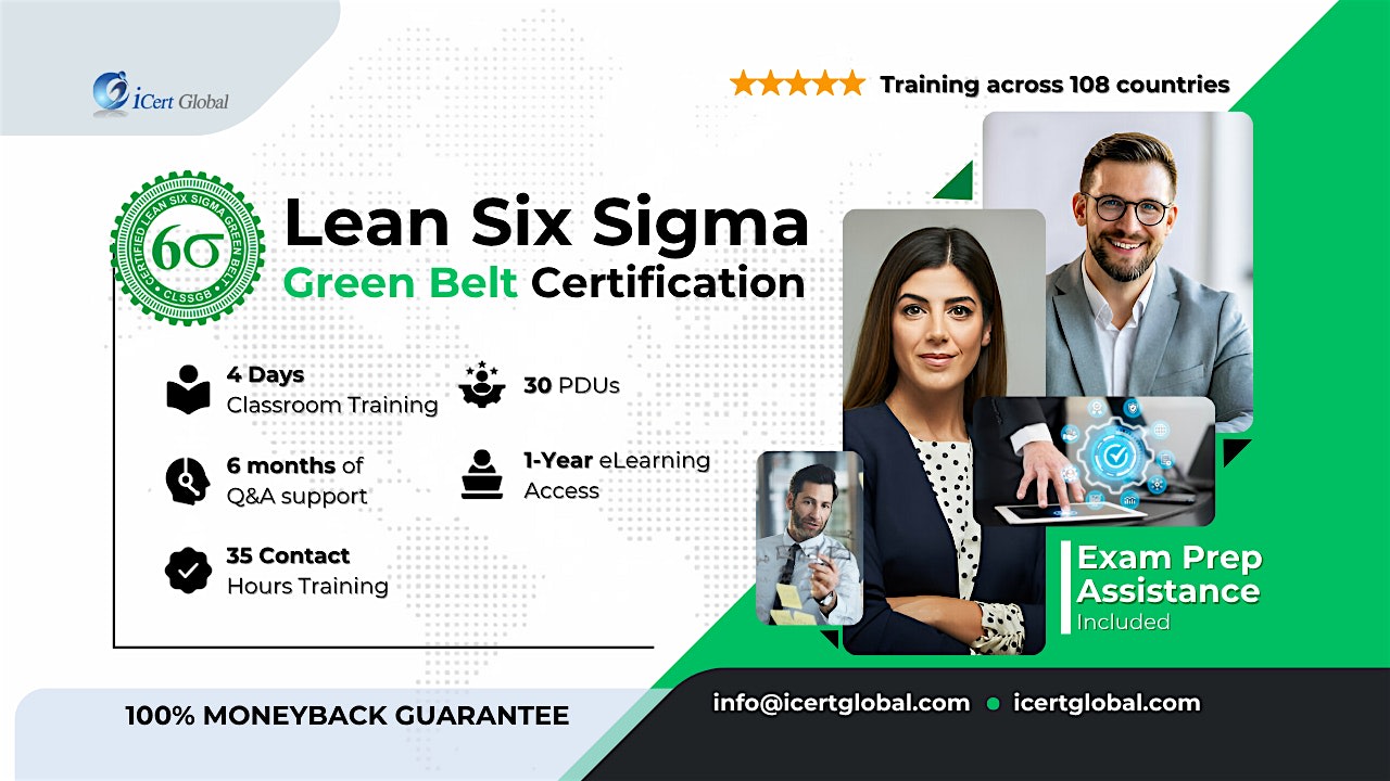 Lean Six Sigma Green Belt In-Person Weekend Training in Dayton, OH