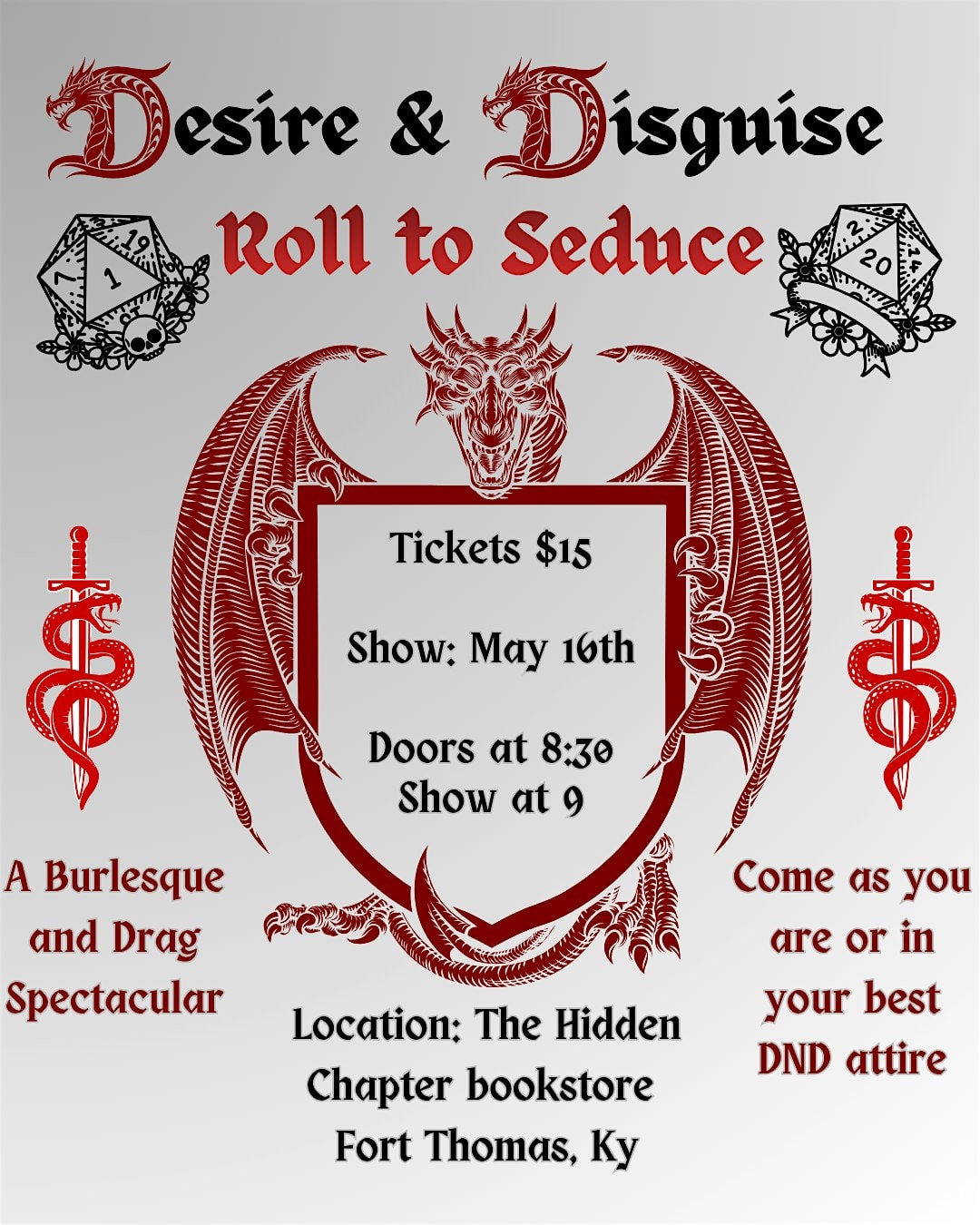 Desire & Disguise: Roll to Seduce