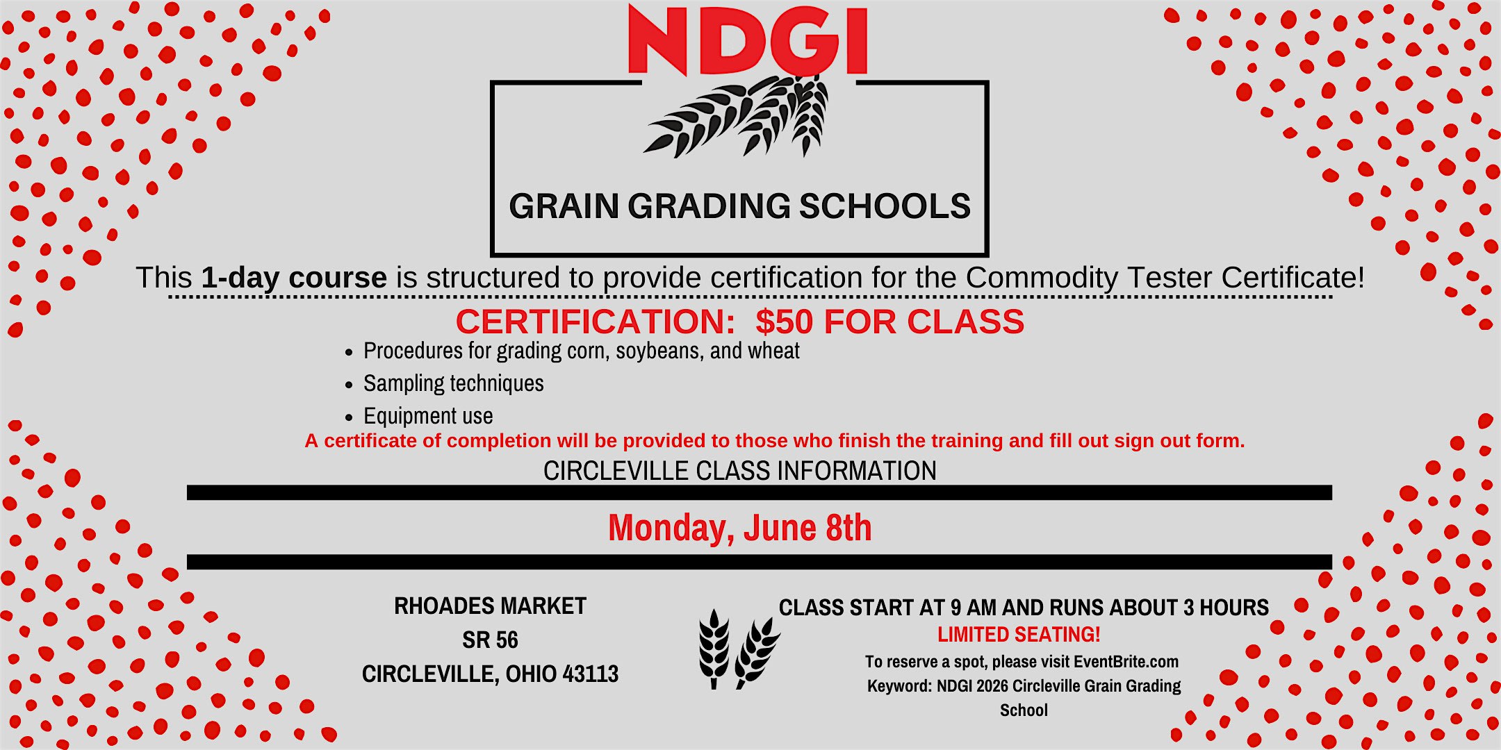 NDGI Grain Grading School