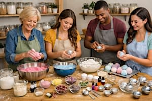 Guided DIY Bath Bombs at Fifty24 Craft Co