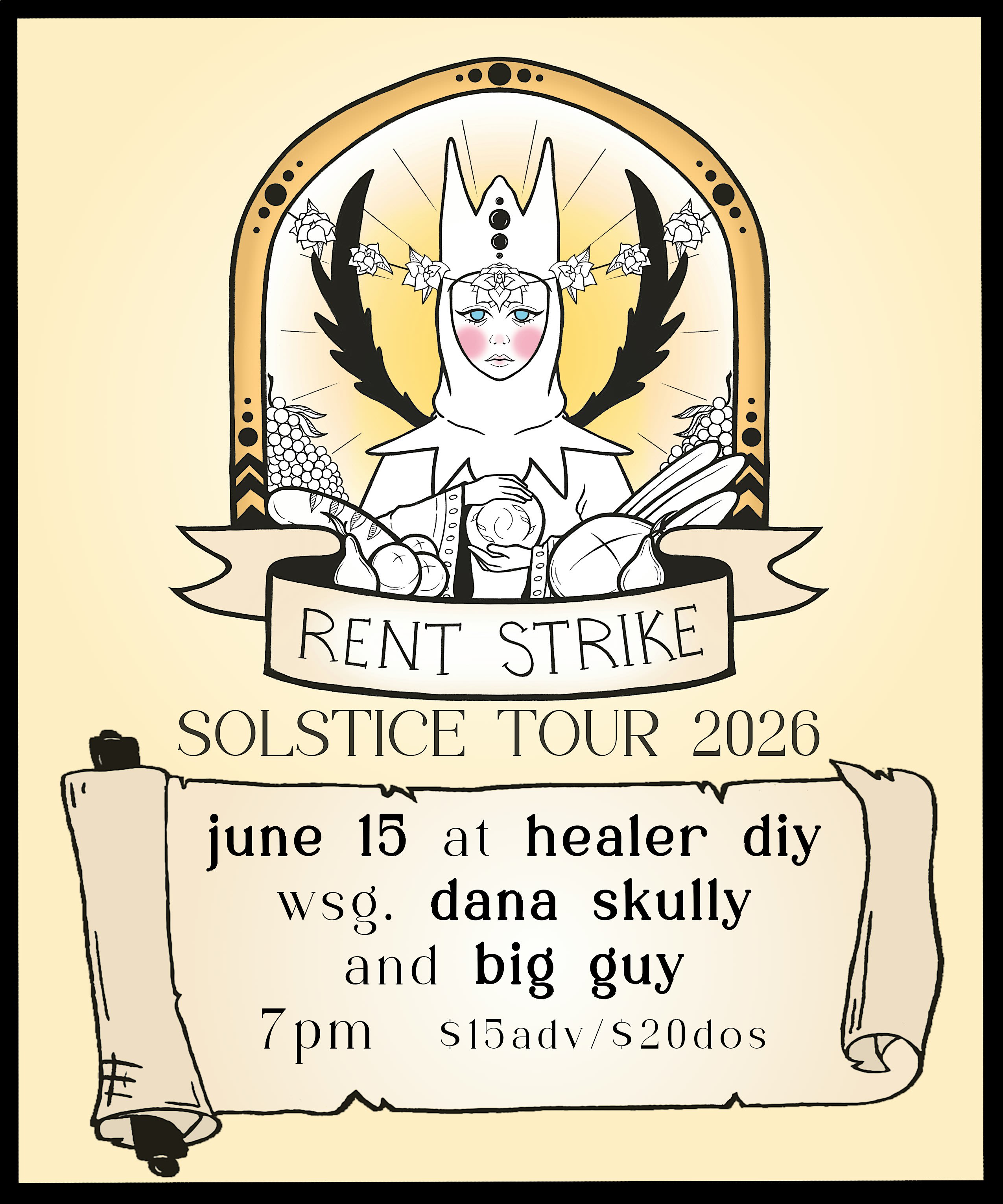RENT STRIKE, DANA SKULLY, BIG GUY live at Healer